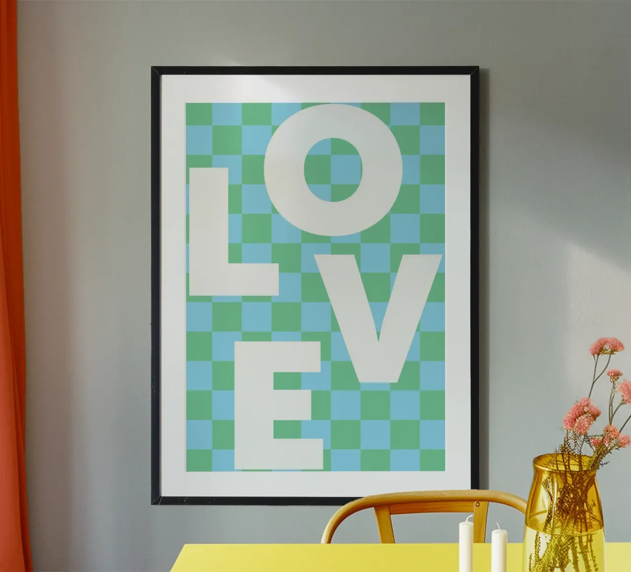 LOVE Poster mit Kunststoffrahmen von studio salü