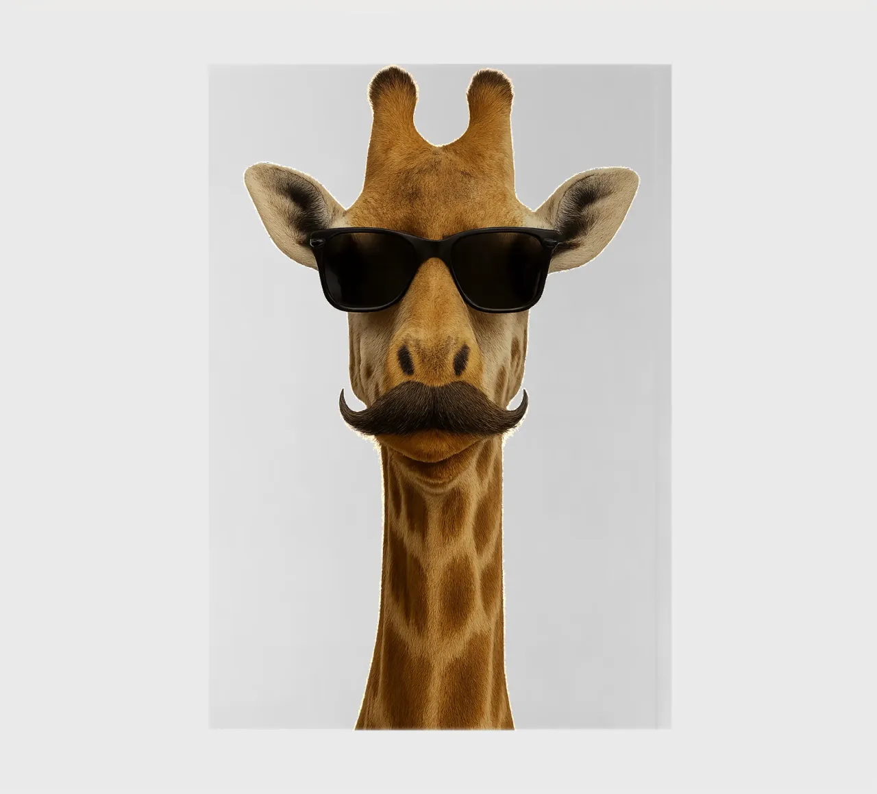 Giraffe Cool - Attitude with Altitude notebook by So Cute Land - Affiches et posters