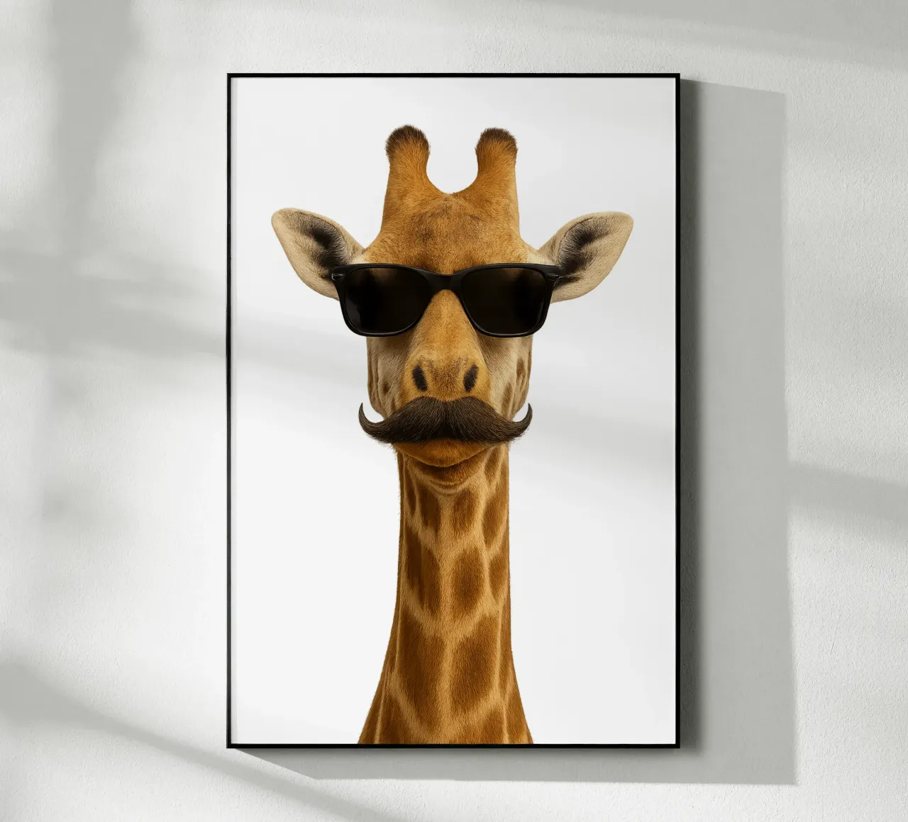 Giraffa Cool - Atteggiamento con altitudine plexiglass da So Cute Land - Affiches et posters