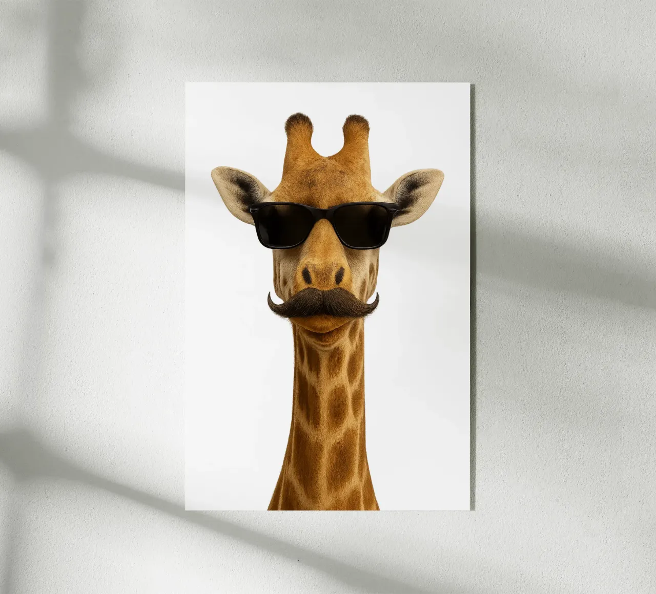 Giraffa Cool - Atteggiamento con altitudine plexiglass da So Cute Land - Affiches et posters