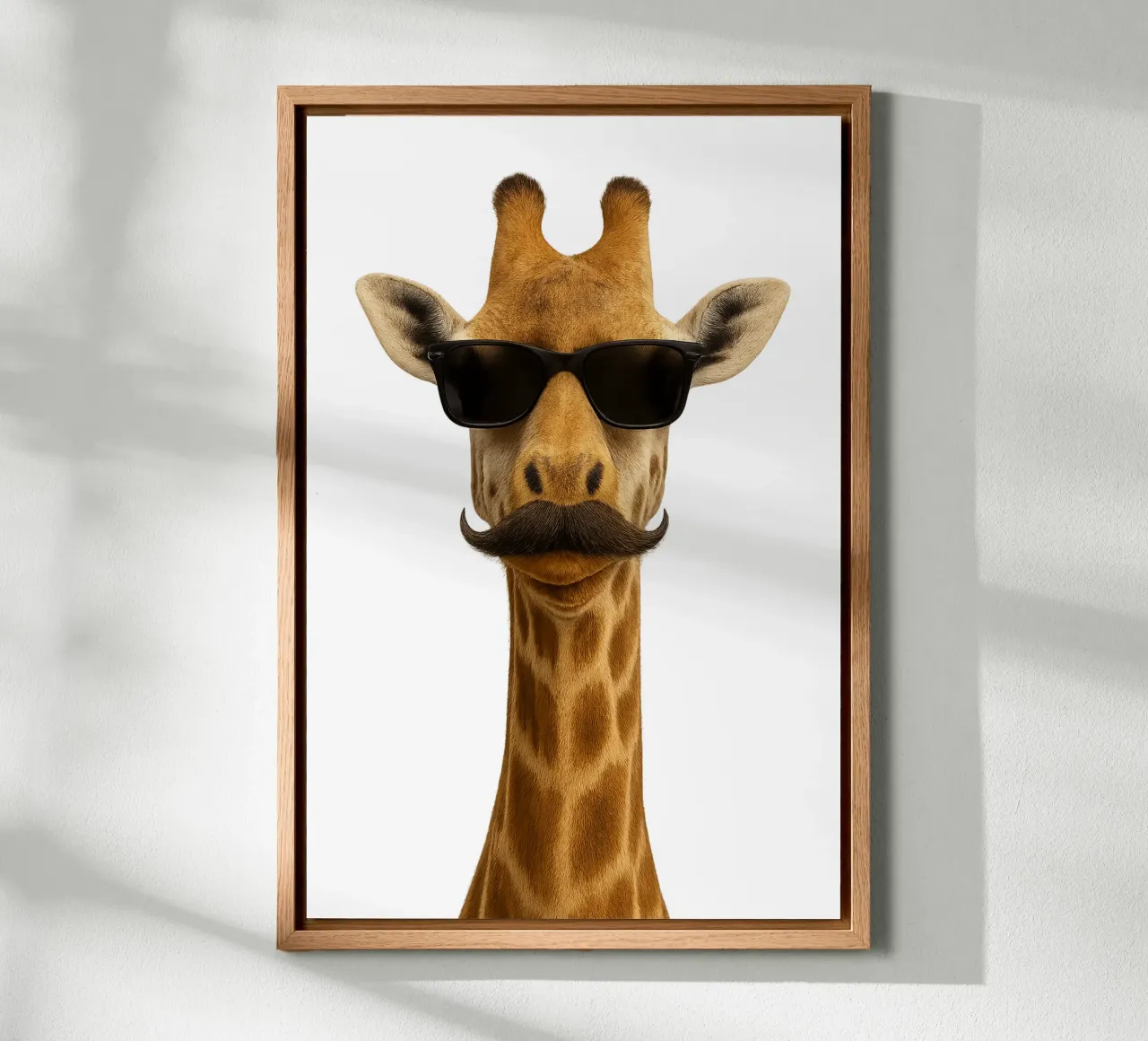 Giraffa Cool - Atteggiamento con altitudine alluminio dibond da So Cute Land - Affiches et posters