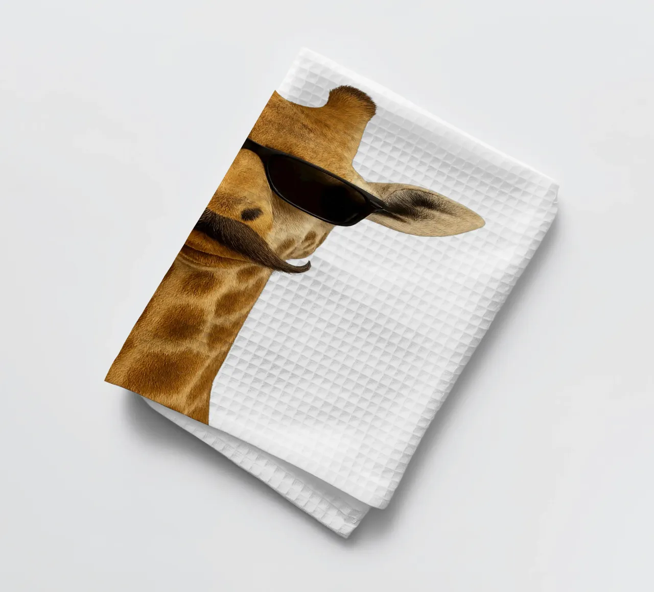Giraffa Cool - Atteggiamento con altitudine canovaccio da cucina da So Cute Land - Affiches et posters
