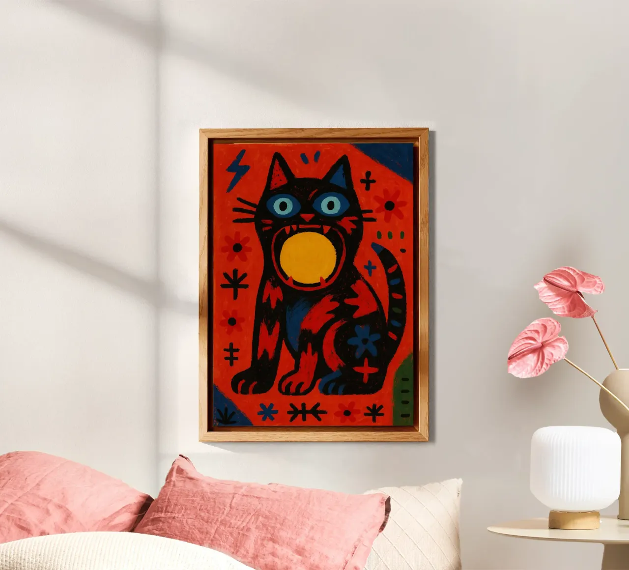 The Cat Who Ate the Sun alluminio dibond da Mosaic Dialogue