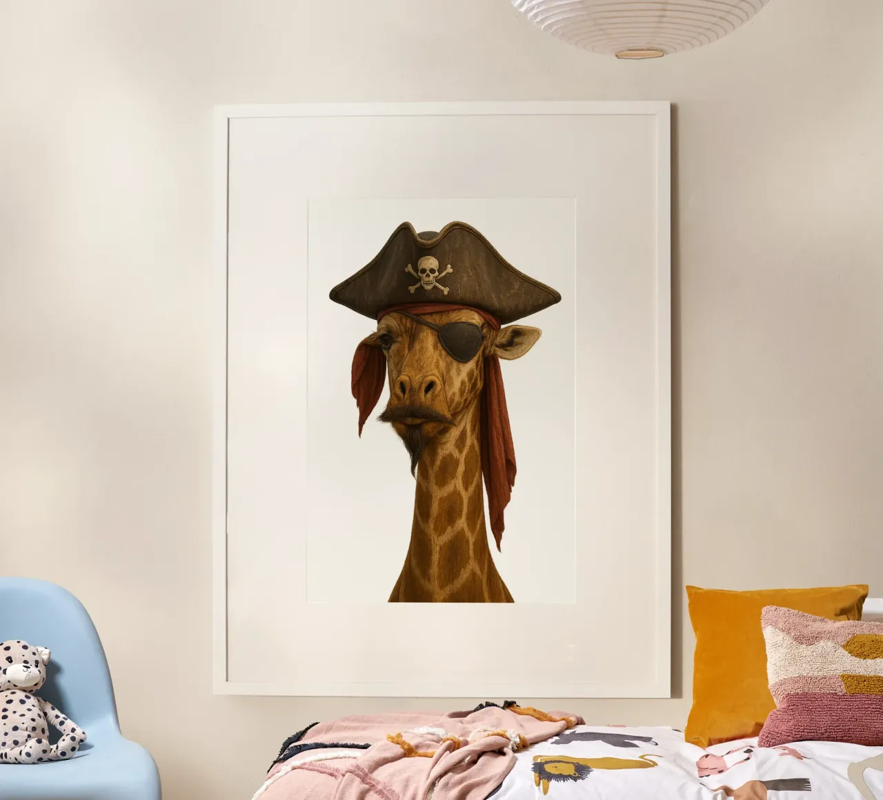 Giraffa Pirata - Capitano delle risate e delle strade carta hahnemühle da So Cute Land - Affiches et posters