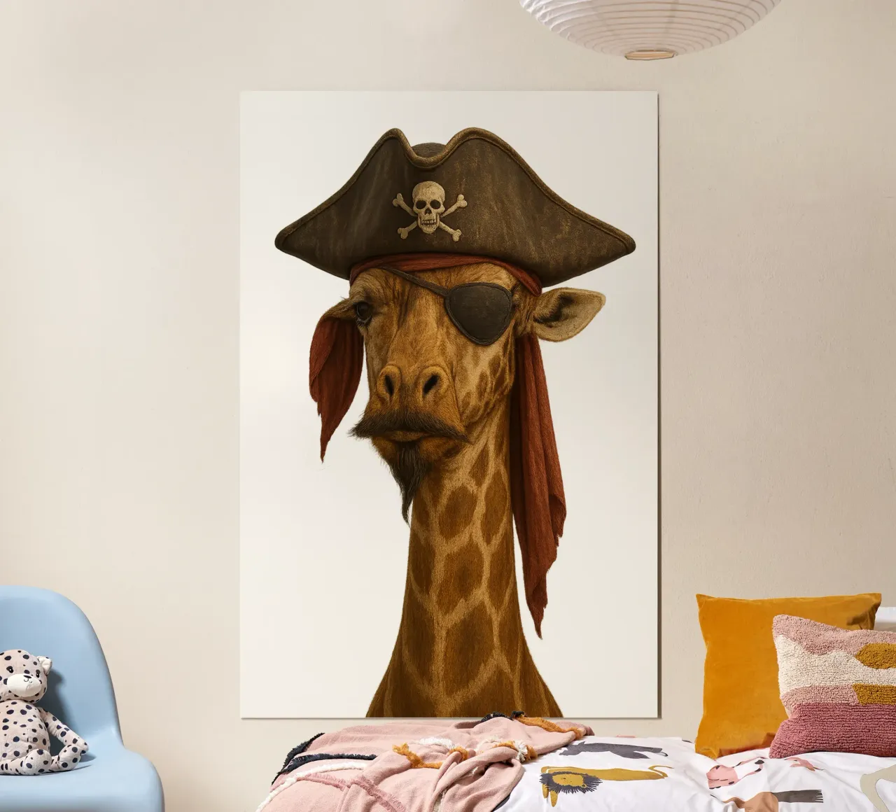 Giraffa Pirata - Capitano delle risate e delle strade carta hahnemühle da So Cute Land - Affiches et posters