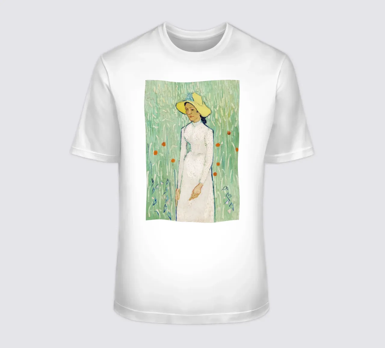 "Ragazza in bianco" (1890) di Vincent van Gogh t-shirt da Van Gogh Prints