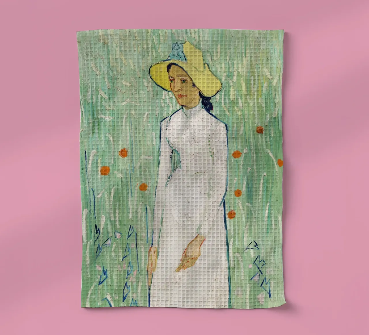 "Ragazza in bianco" (1890) di Vincent van Gogh canovaccio da cucina da Van Gogh Prints