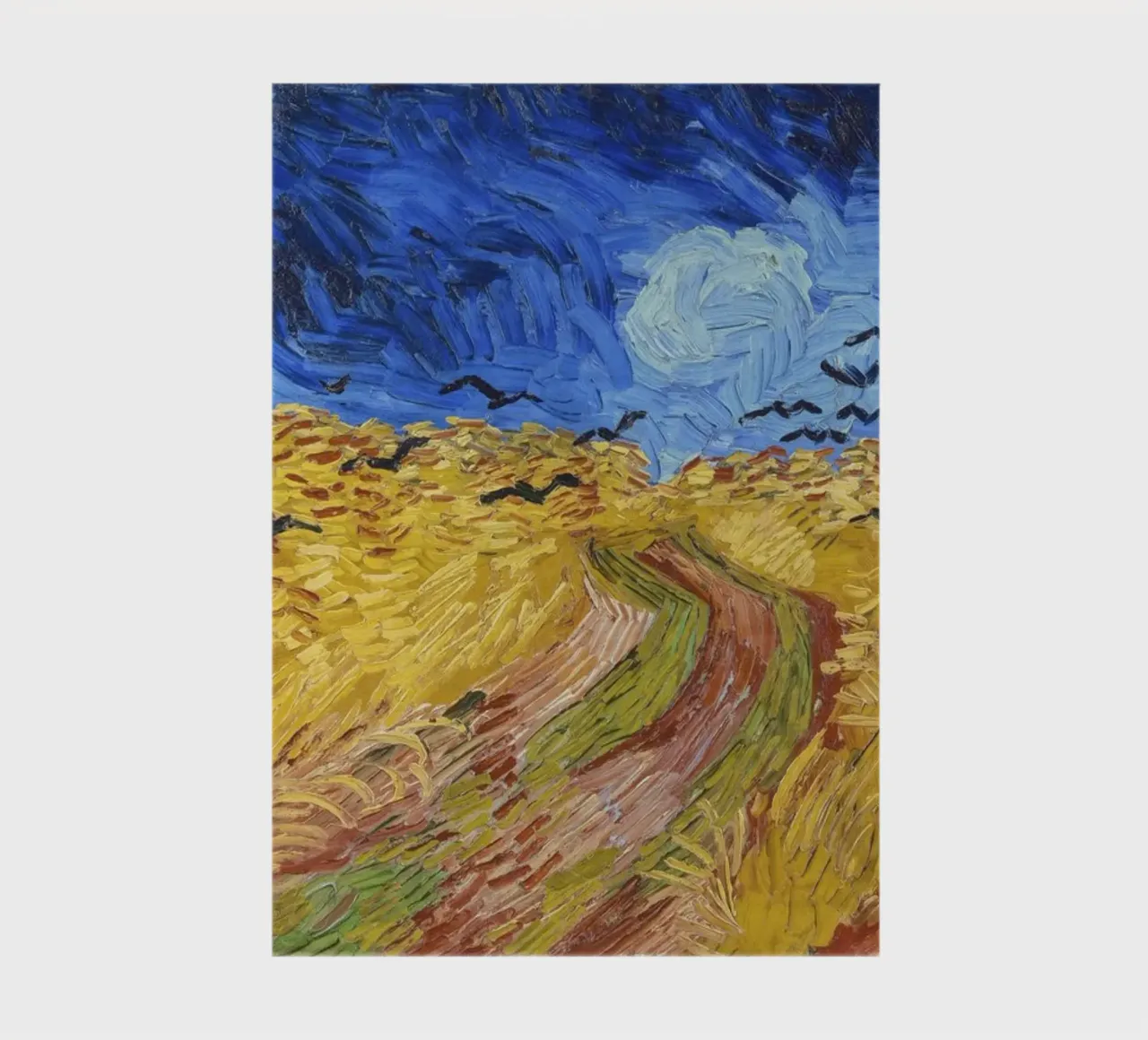 “Wheatfield with Crows” (1890) Vincent van Gogh’ notebook by Van Gogh Prints