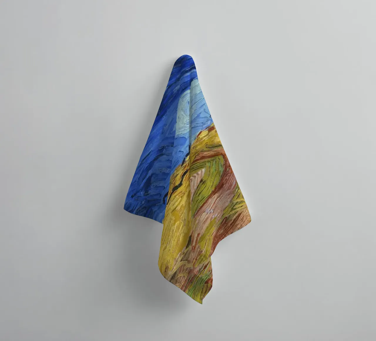 “Wheatfield with Crows” (1890) Vincent van Gogh’ towel by Van Gogh Prints