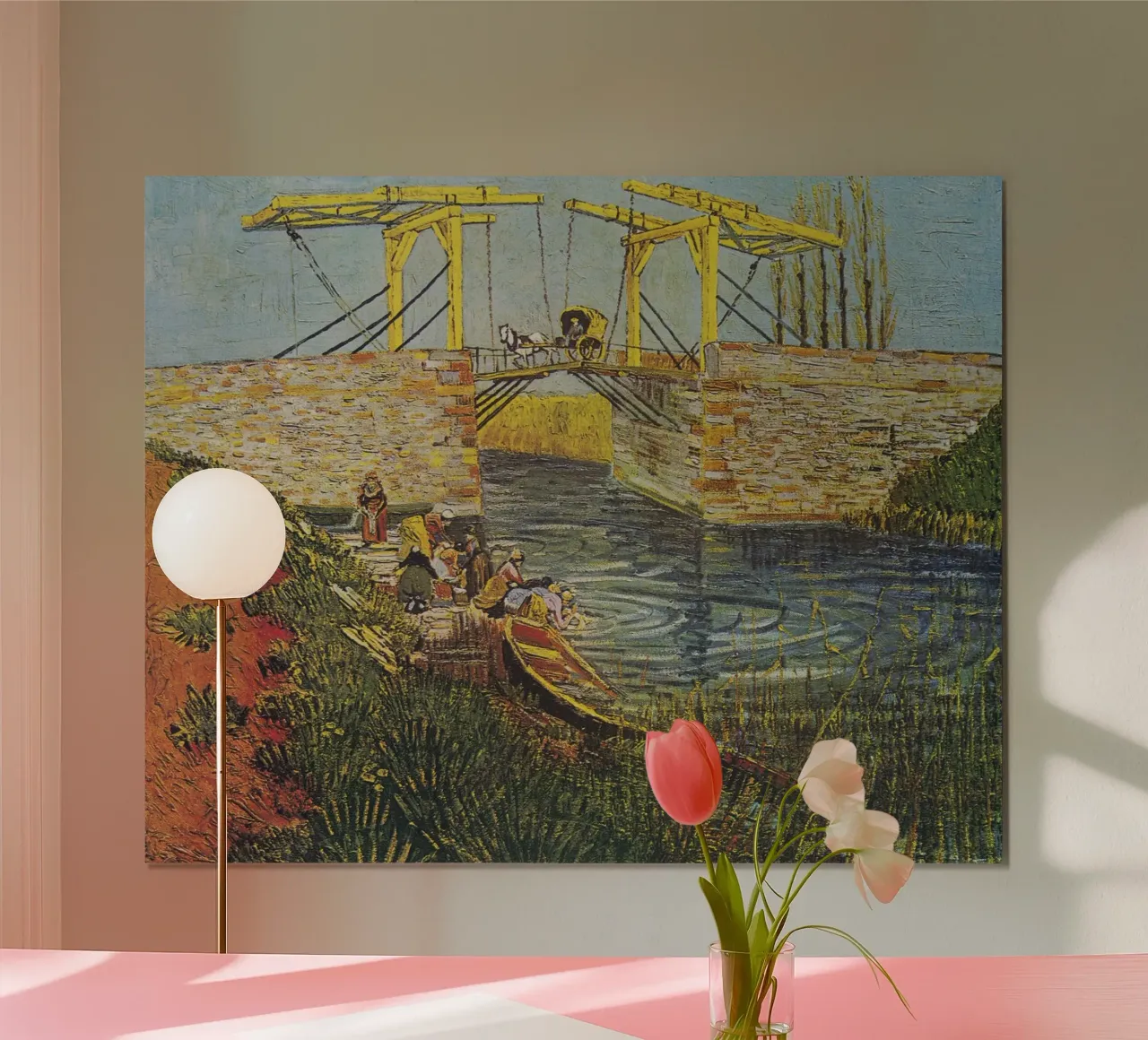 "Il ponte di Langlois ad Arles" di Vincent Van Gogh carta hahnemühle da Van Gogh Prints