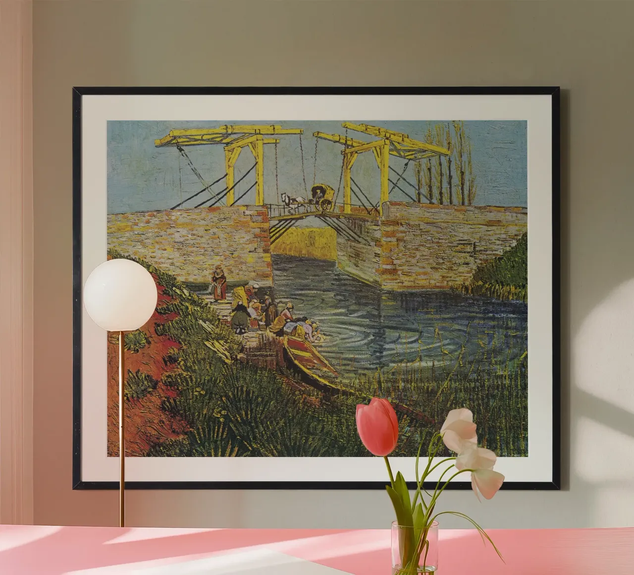 "Il ponte di Langlois ad Arles" di Vincent Van Gogh carta hahnemühle da Van Gogh Prints