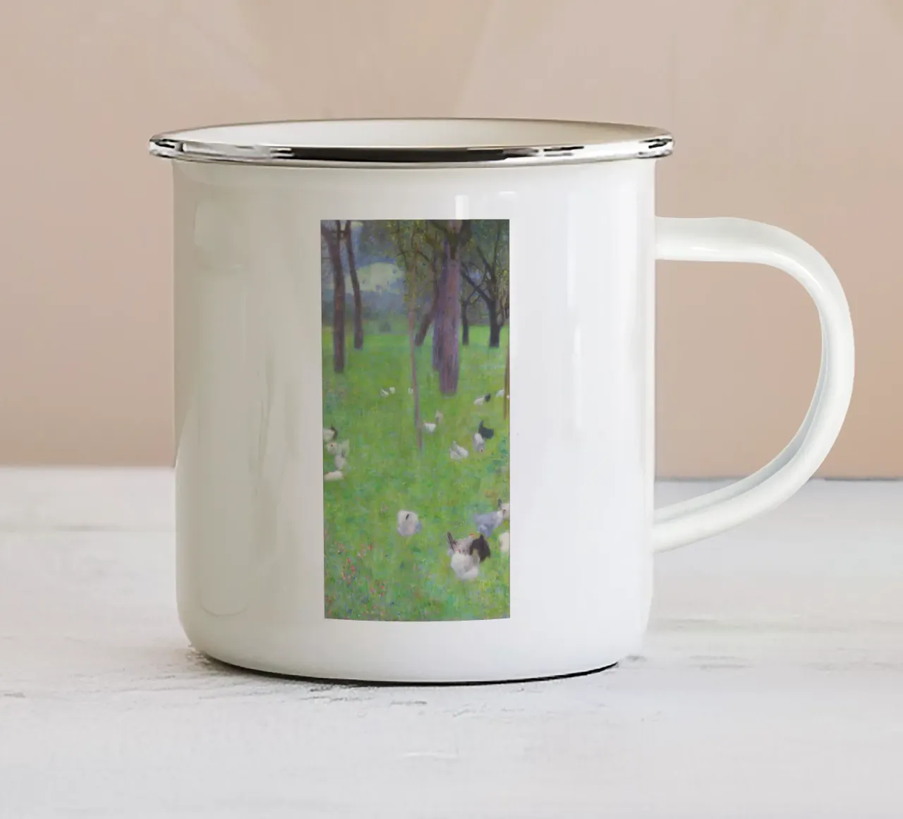 Dopo la pioggia" di Gustav Klimt tazza in smalto da Gustav Klimt ART Prints