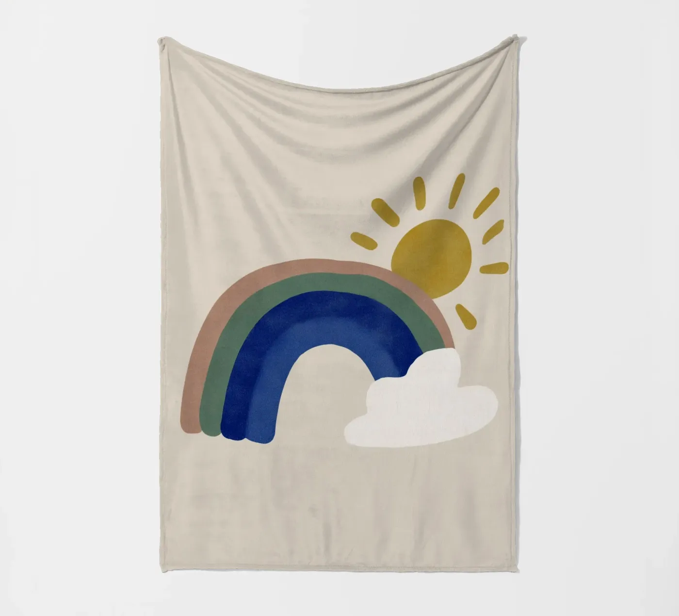 Arcobaleni e sole coperta in pile da Carinaprint