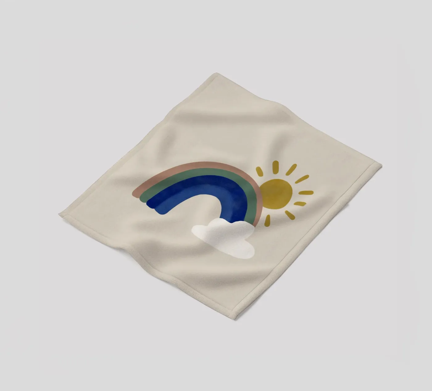 Arcobaleni e sole coperta in pile da Carinaprint