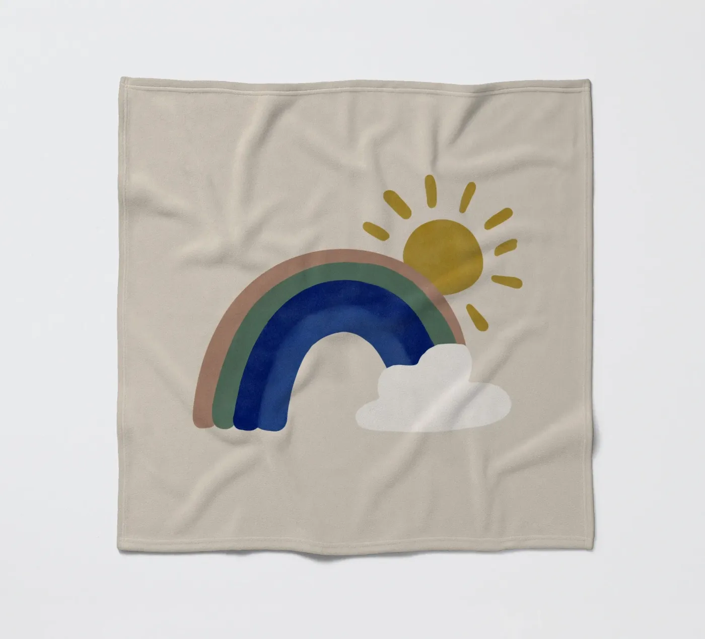 Arcobaleni e sole coperta in pile da Carinaprint