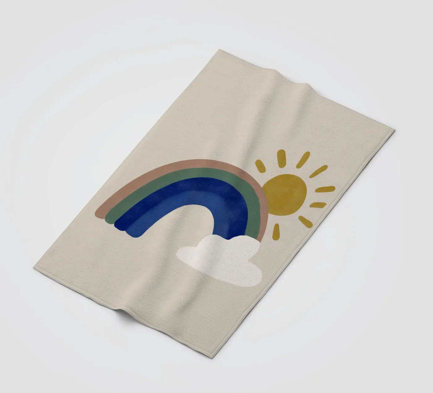 Arcobaleni e sole coperta in pile da Carinaprint