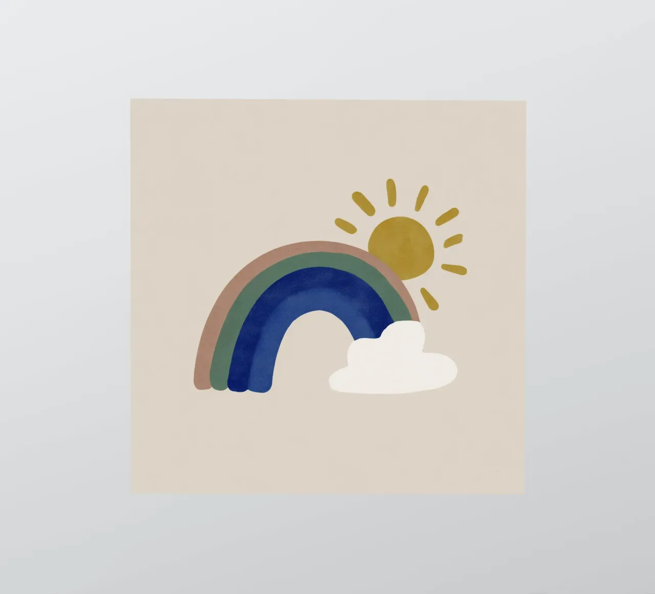 Rainbows and sunshine sticker by Carinaprint