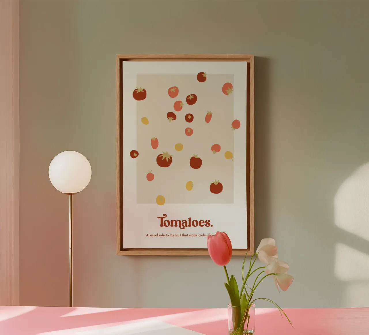 Tomatoes canvas with Floater frame by AleksandraAnna