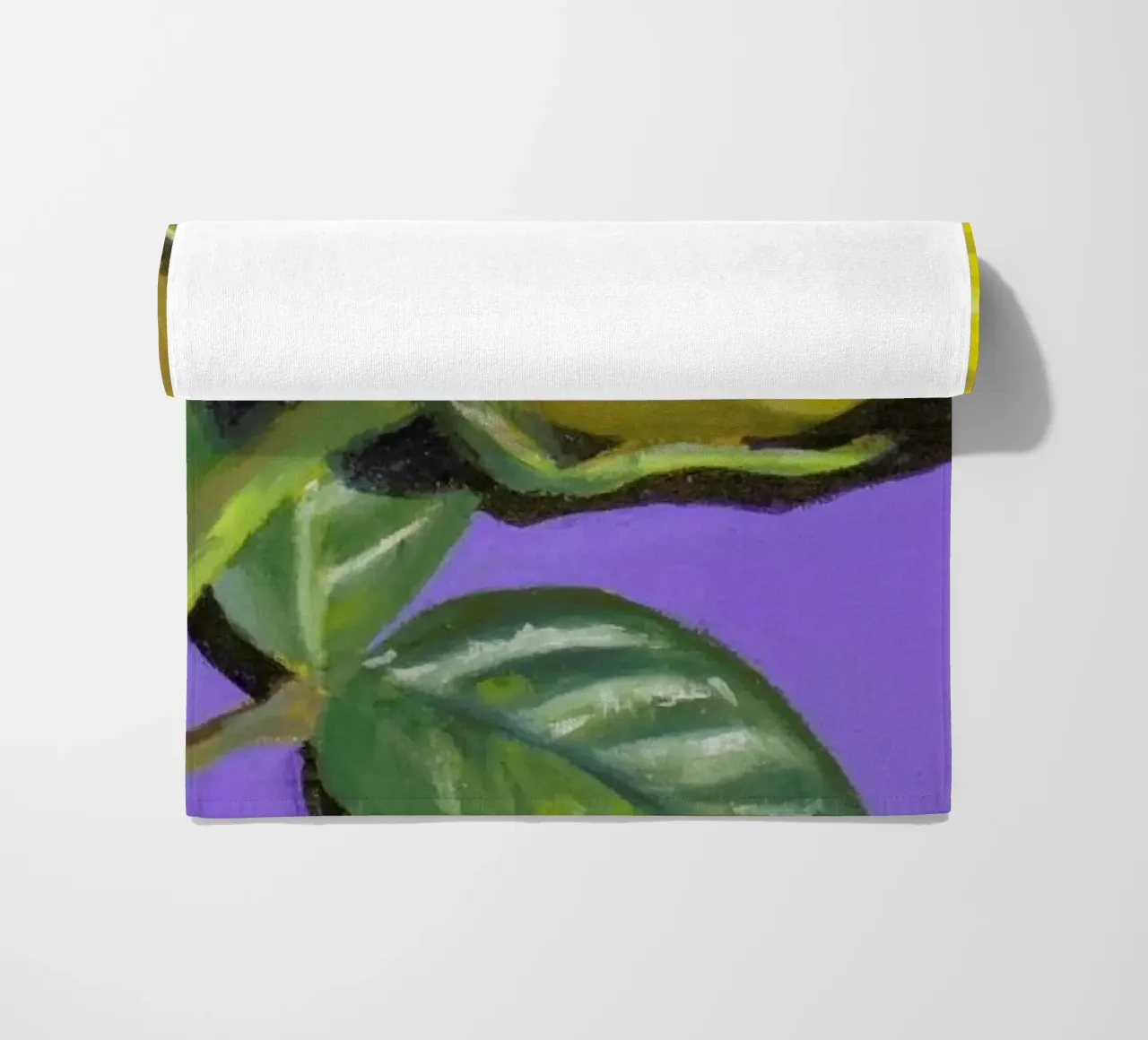 Yellow Rose beach towel by Miche Watkins