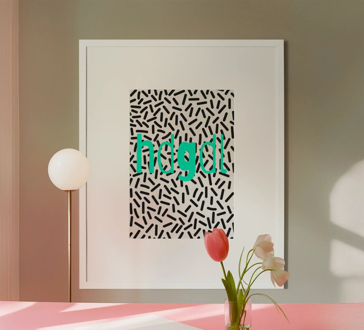 hdgdl. poster with aluminum frame by FRICKE DESIGN