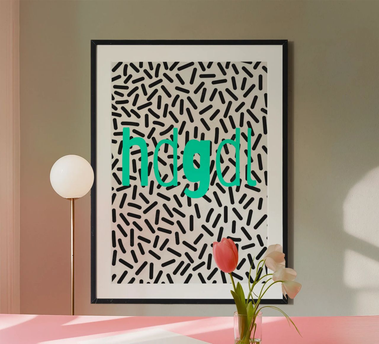 hdgdl. poster with aluminum frame by FRICKE DESIGN