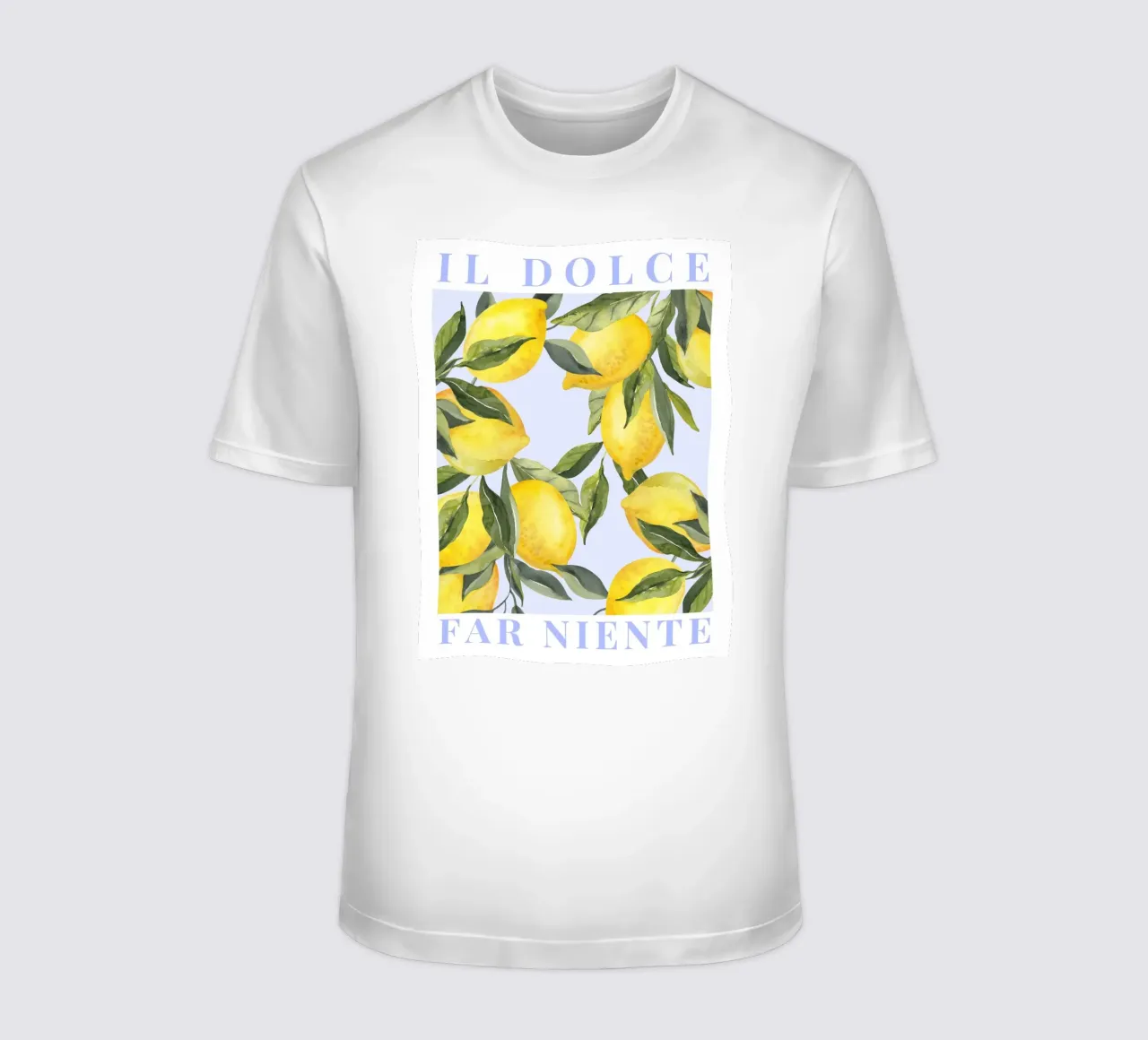 Zitrone drucken, Das Dolce Far Niente, Zitrone Poster T-Shirt von Bella Studio
