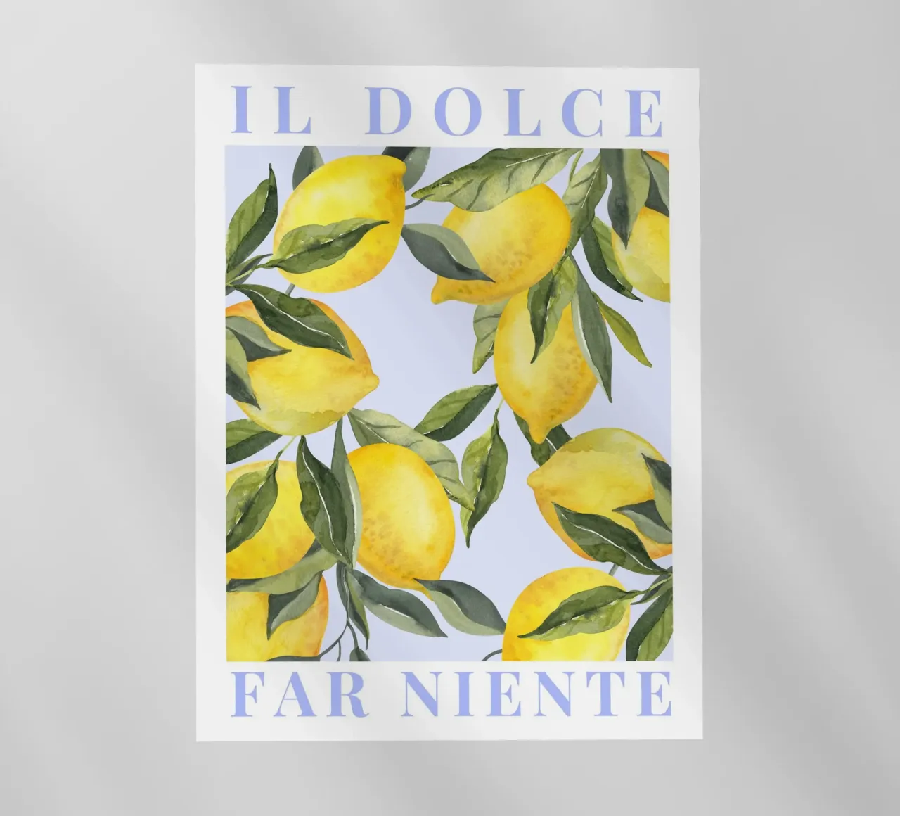 Zitrone drucken, Das Dolce Far Niente, Zitrone Poster Backlit Folie von Bella Studio