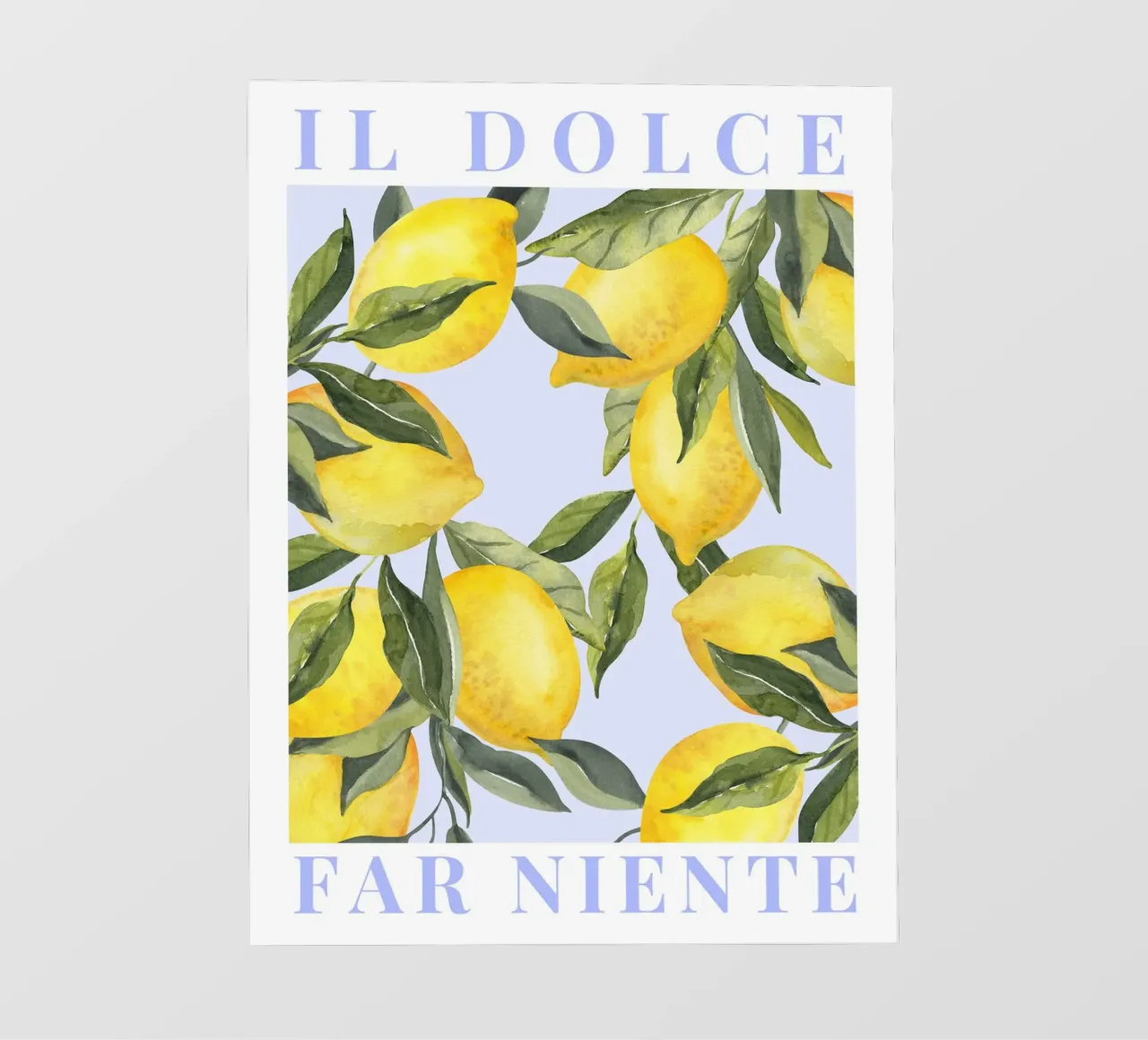 Zitrone drucken, Das Dolce Far Niente, Zitrone Poster Backlit Folie von Bella Studio