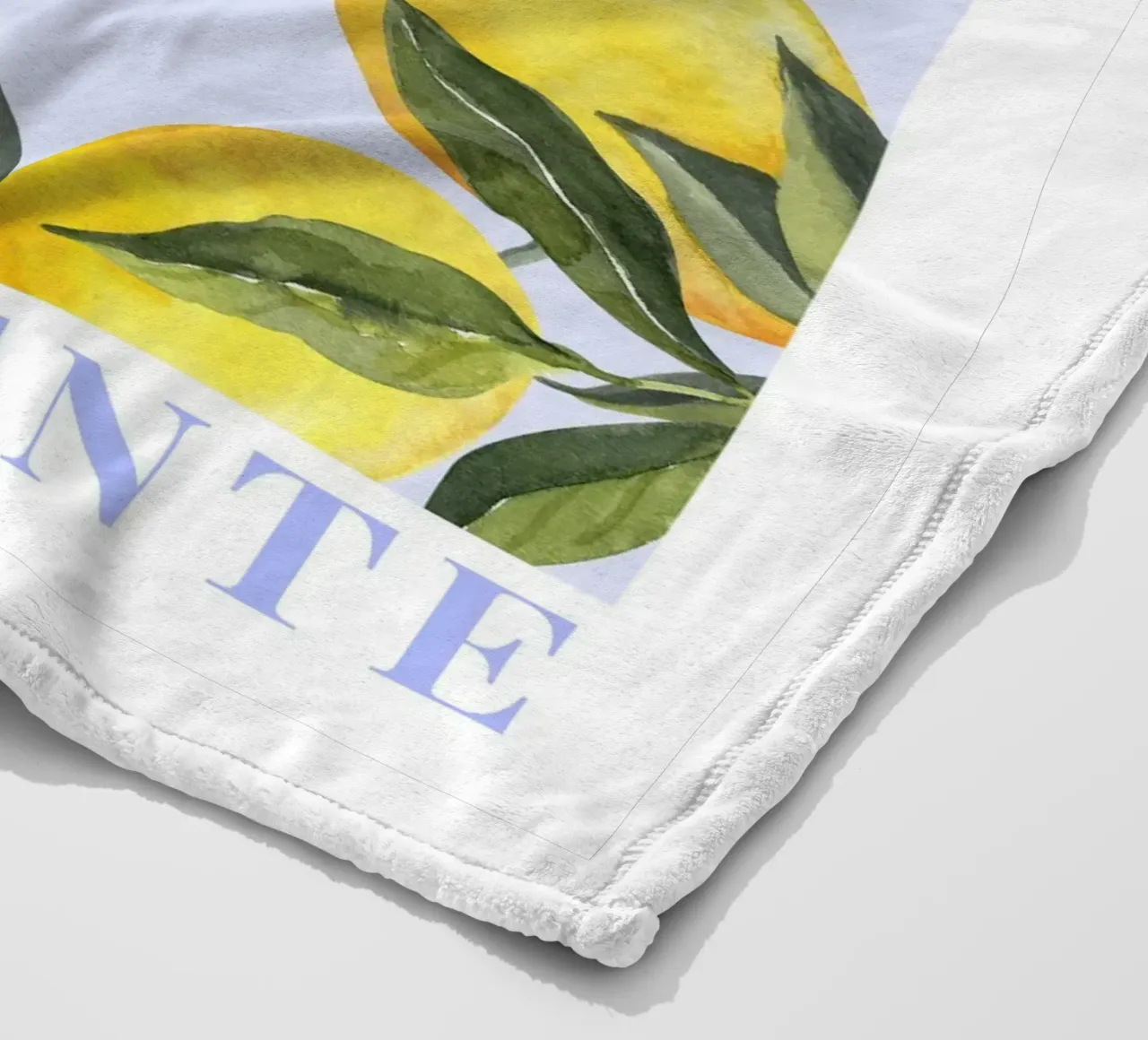 Zitrone drucken, Das Dolce Far Niente, Zitrone Poster Fleecedecke von Bella Studio