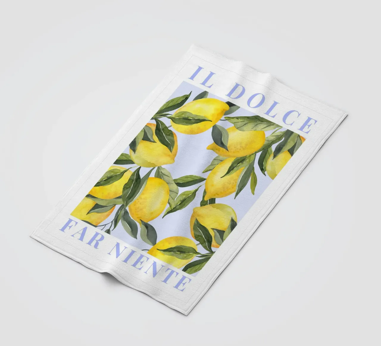 Zitrone drucken, Das Dolce Far Niente, Zitrone Poster Fleecedecke von Bella Studio