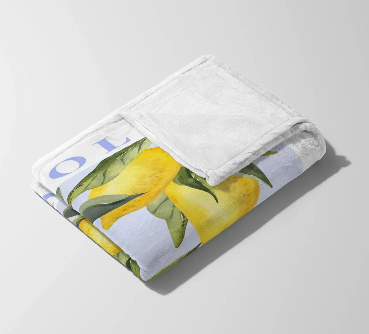 Zitrone drucken, Das Dolce Far Niente, Zitrone Poster Fleecedecke von Bella Studio