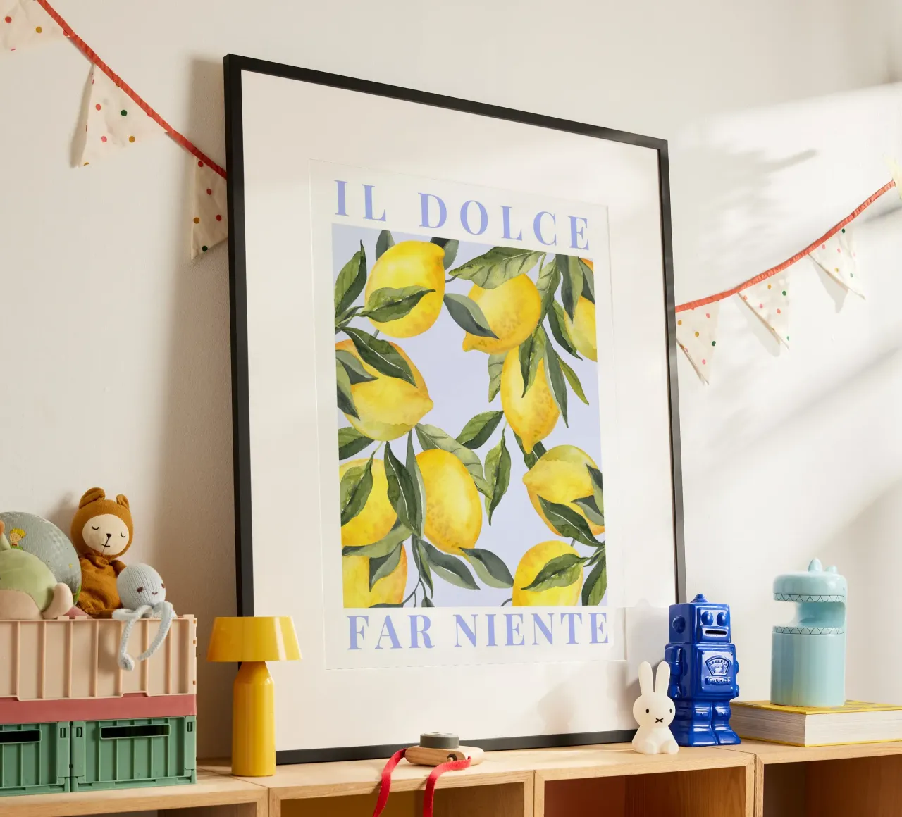 Zitrone drucken, Das Dolce Far Niente, Zitrone Poster Hahnemühle von Bella Studio