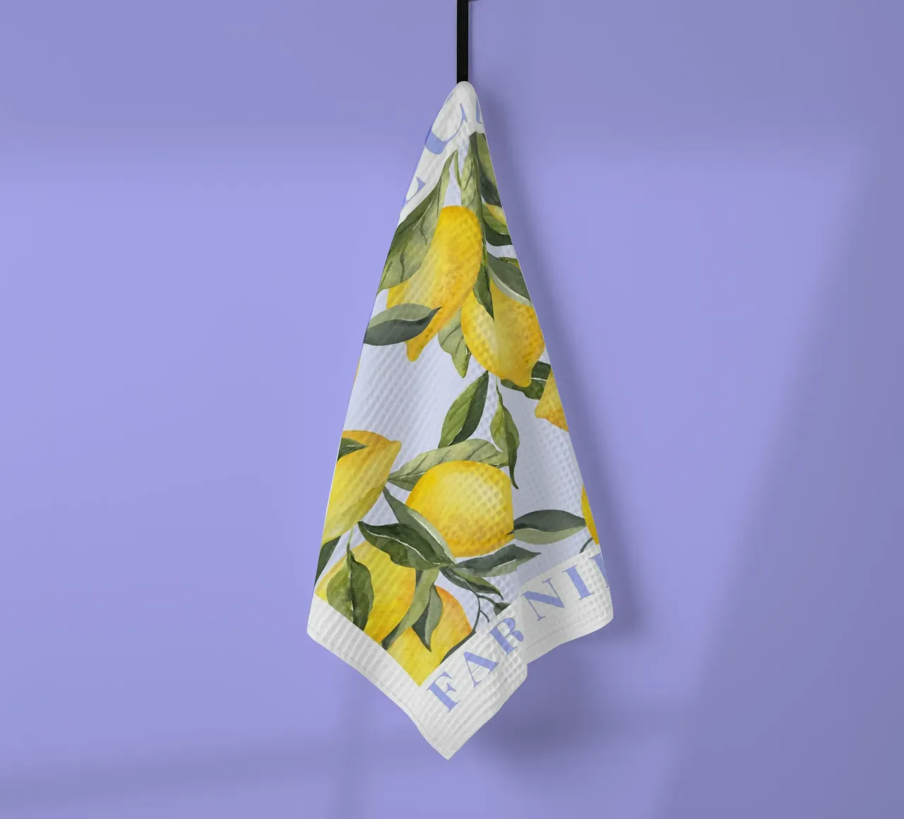 Zitrone drucken, Das Dolce Far Niente, Zitrone Poster Geschirrtuch von Bella Studio