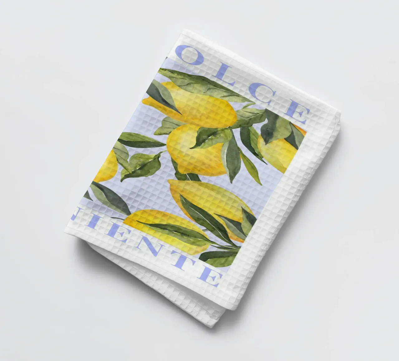 Zitrone drucken, Das Dolce Far Niente, Zitrone Poster Geschirrtuch von Bella Studio