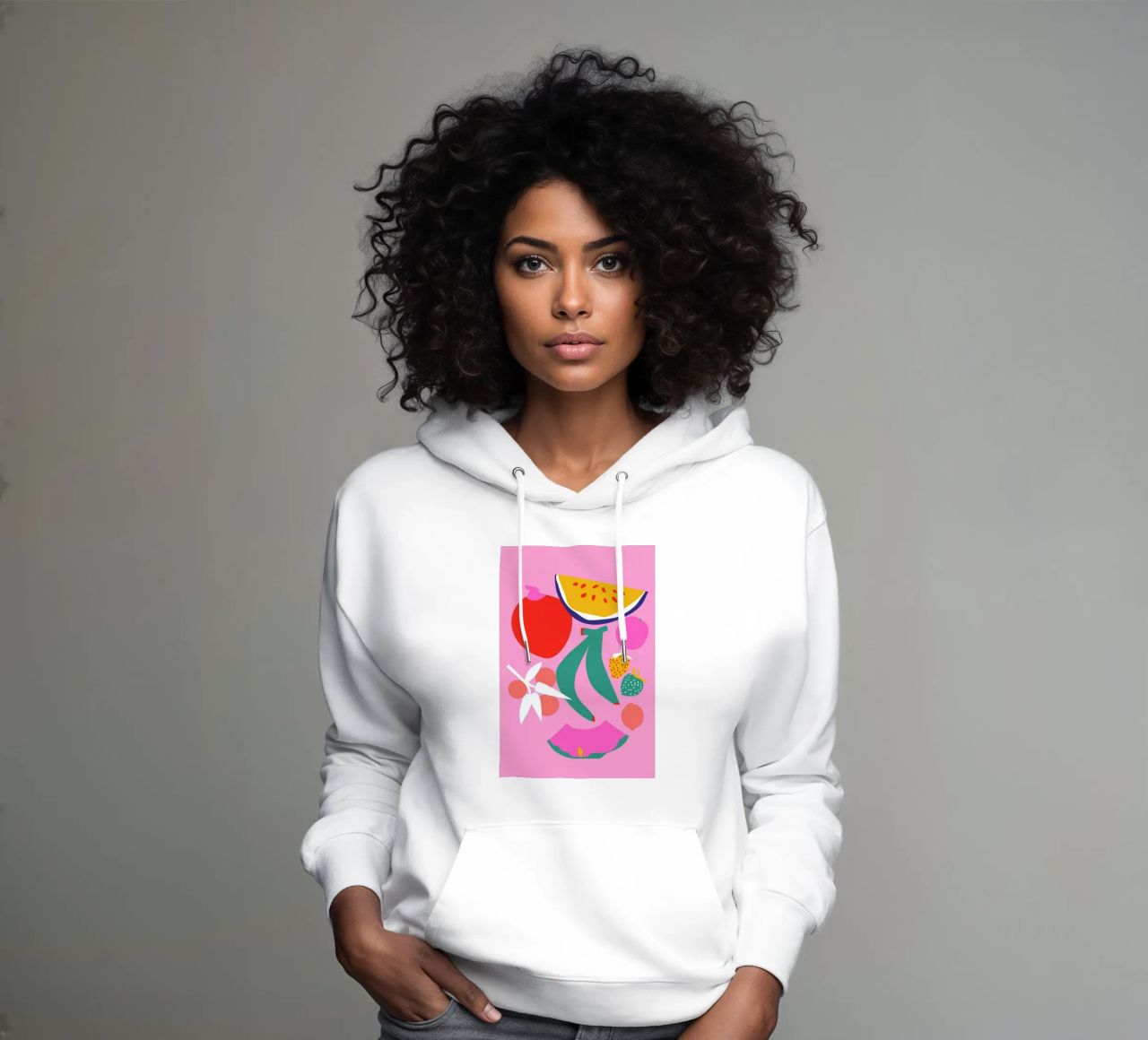Fruity Technicolor Mix 3 felpa con cappuccio da Mariery Young