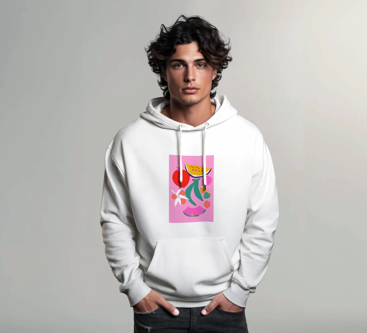 Fruity Technicolor Mix 3 felpa con cappuccio da Mariery Young