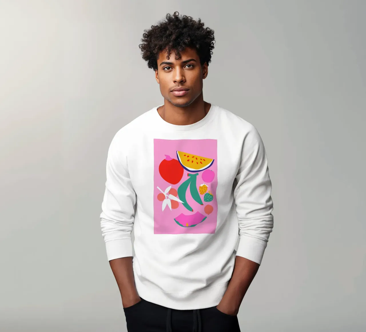 Fruity Technicolor Mix 3 sweatshirt by Mariery Young