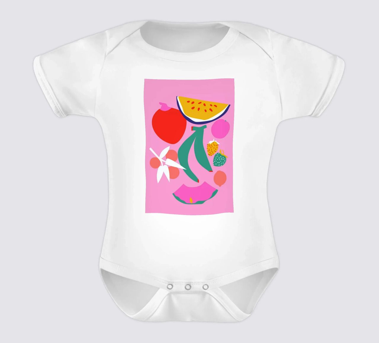 Fruity Technicolor Mix 3 body neonato maniche corte da Mariery Young