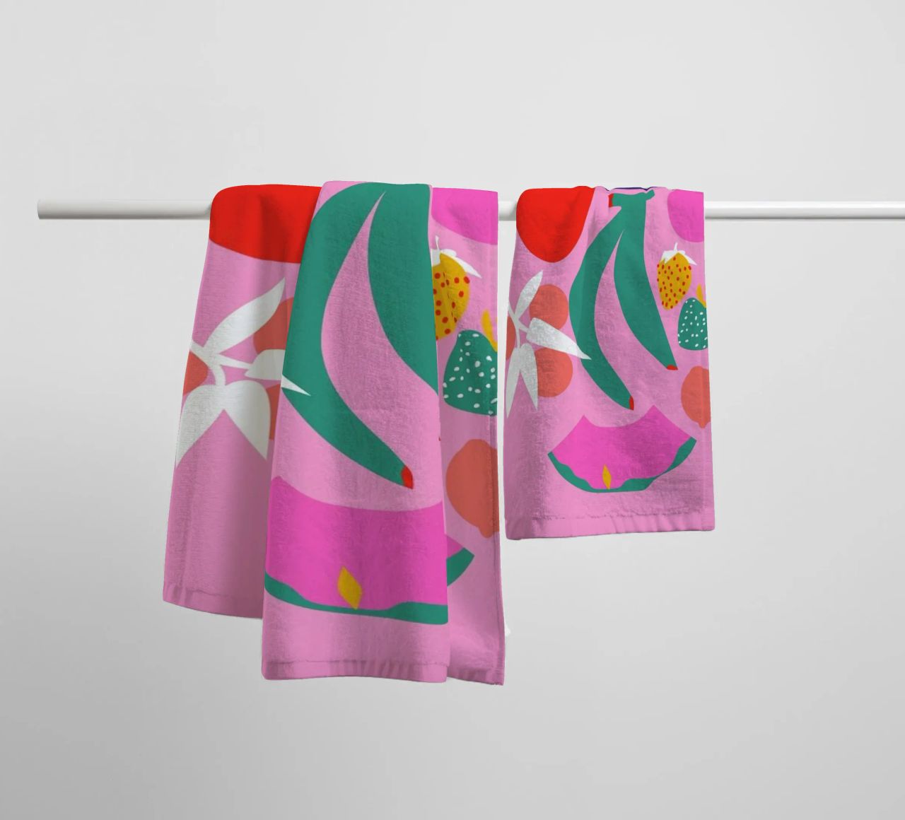 Fruity Technicolor Mix 3 asciugamano da bagno da Mariery Young