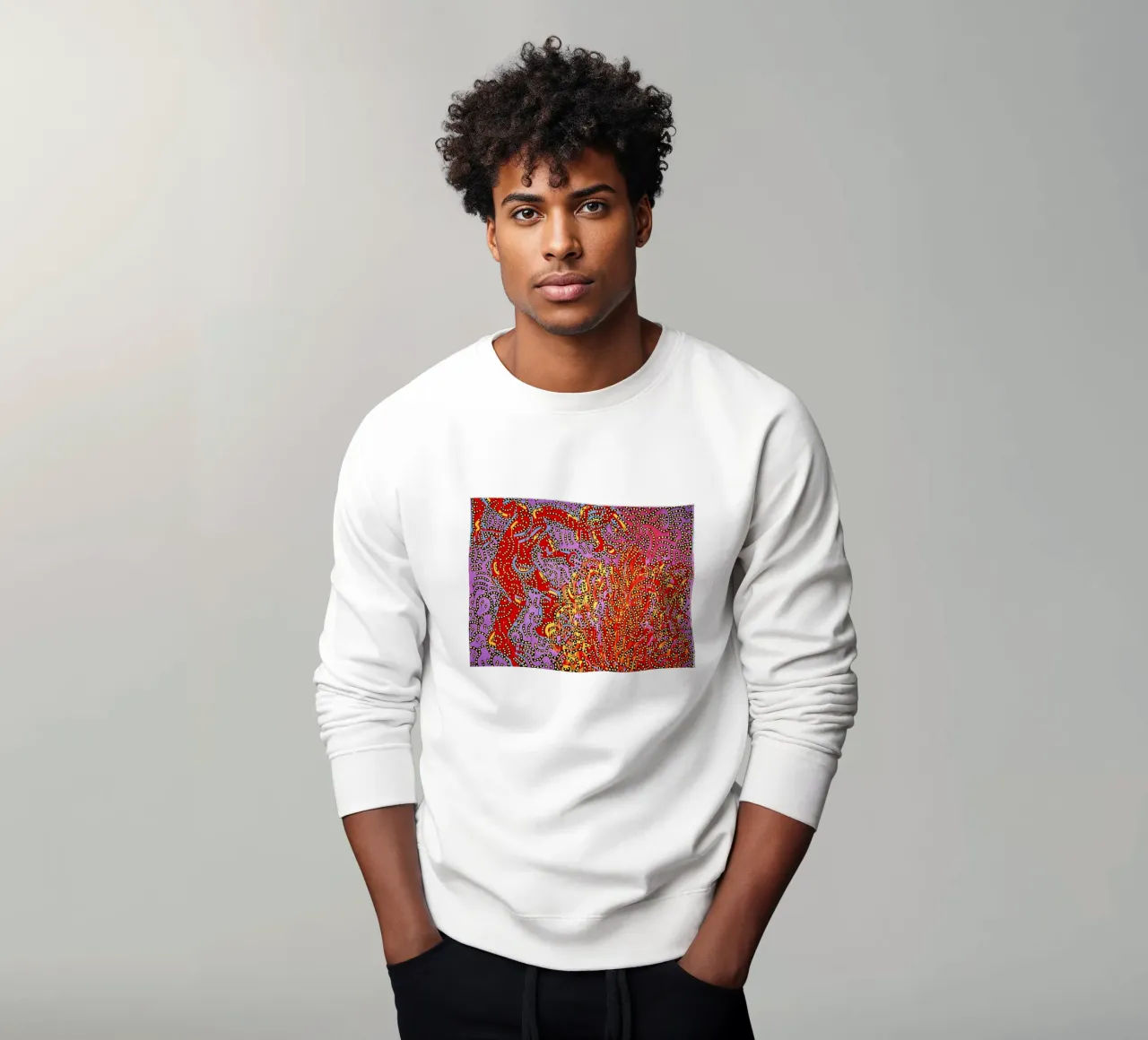 Mosè e il roveto ardente di Keith Haring felpa da tokovictory