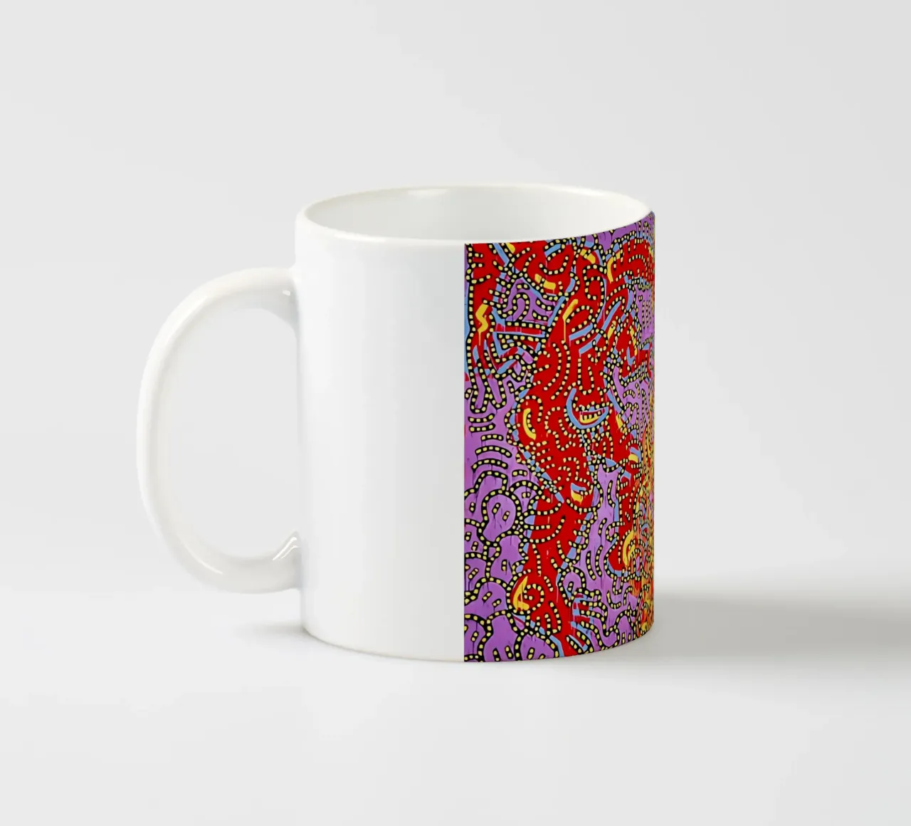 Mosè e il roveto ardente di Keith Haring tazza in ceramica da tokovictory