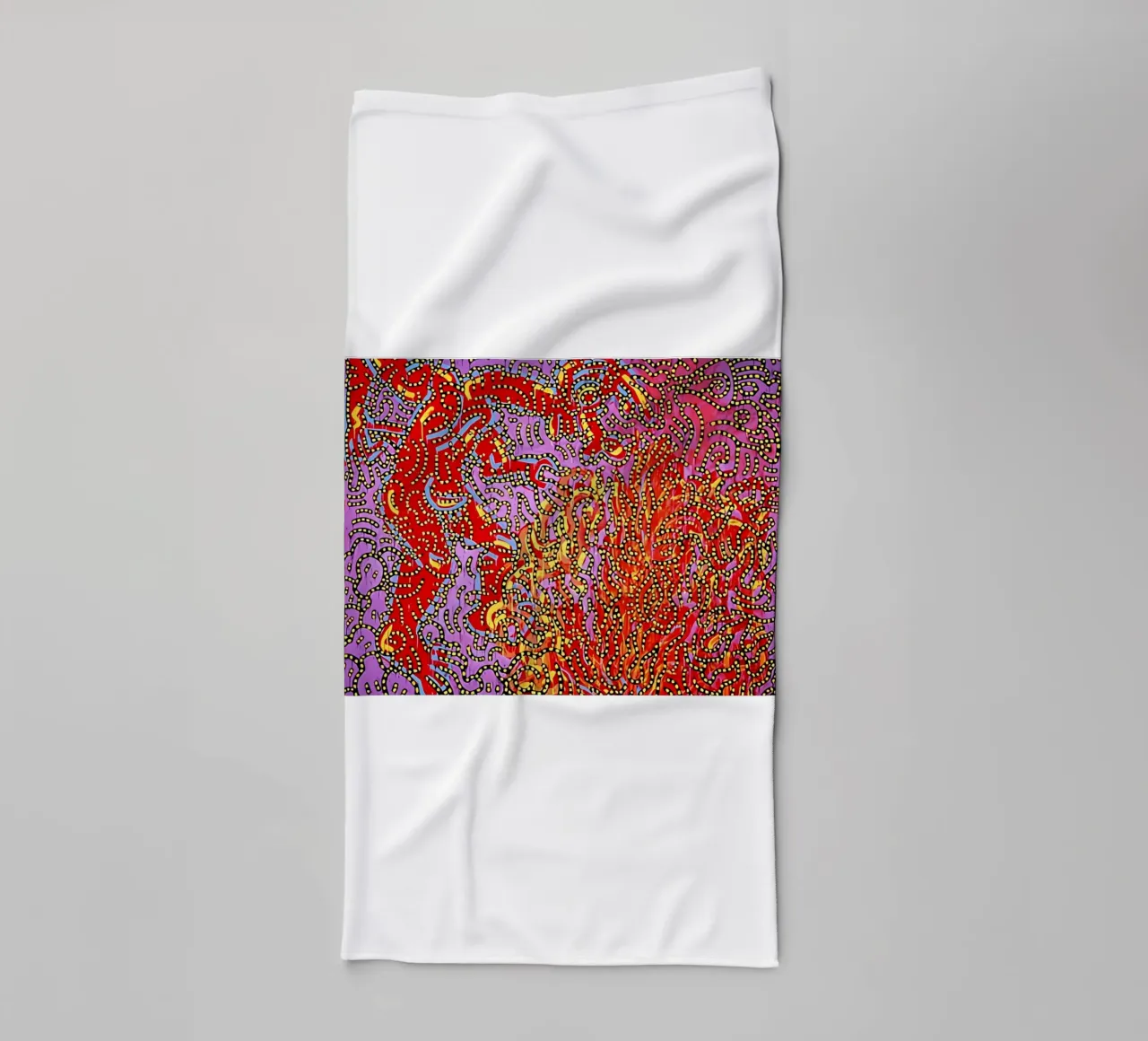Moses and the Burning Bush by Keith Haring towel by tokovictory