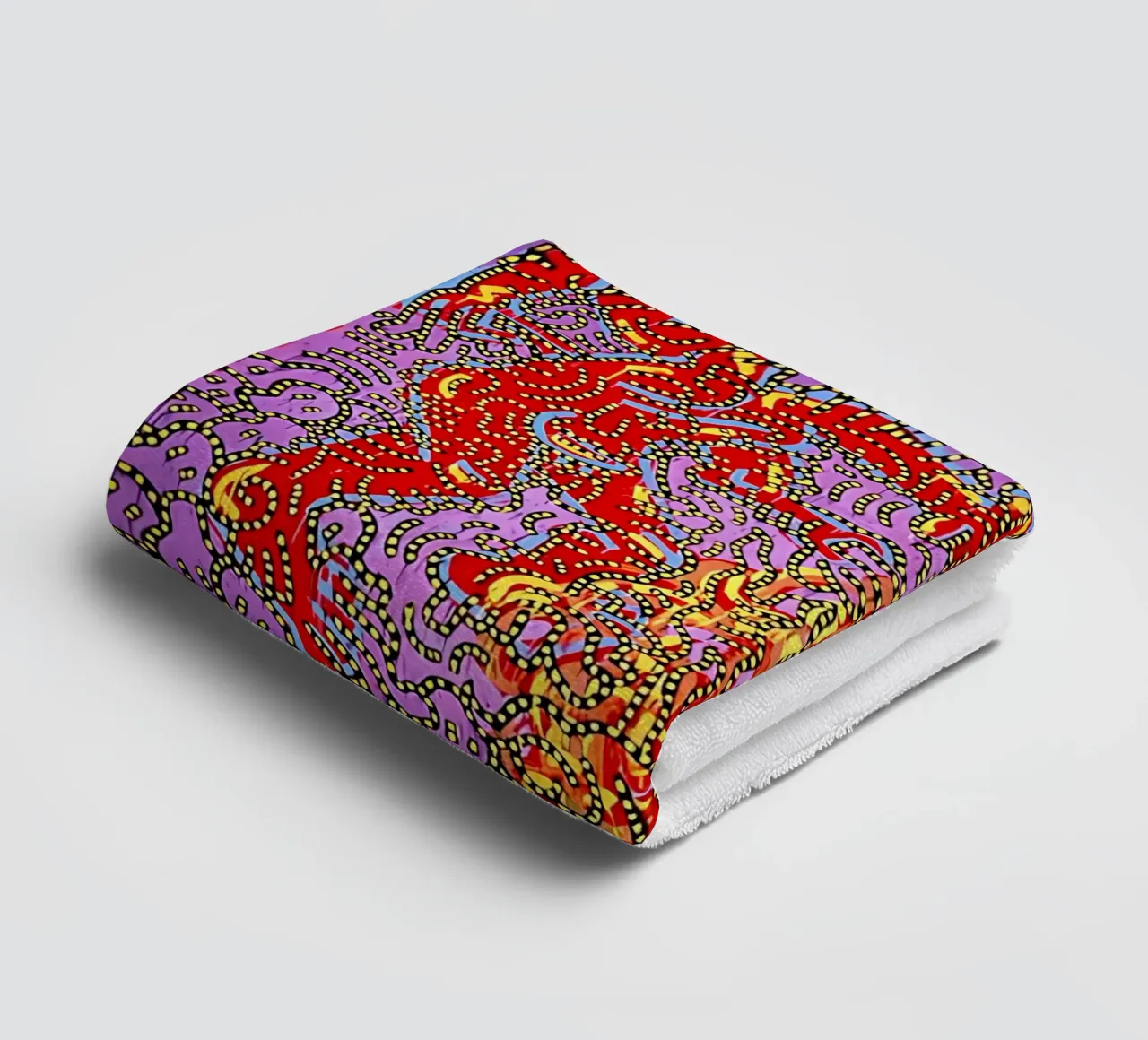 Moses and the Burning Bush by Keith Haring towel by tokovictory