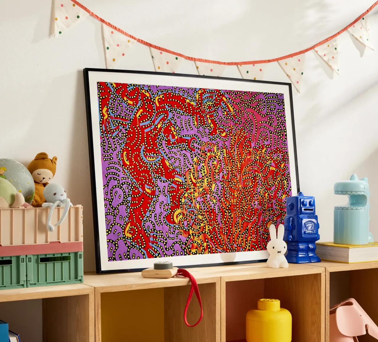 Mosè e il roveto ardente di Keith Haring carta hahnemühle da tokovictory