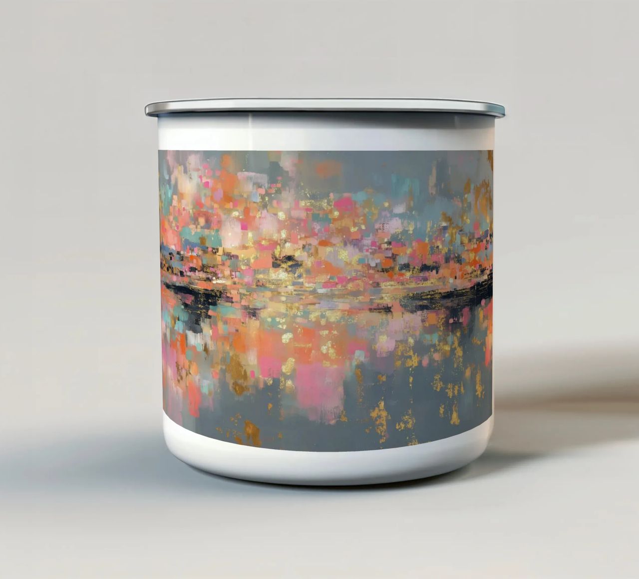 Narrativa d'oro a colori tazza in smalto da Carinaprint
