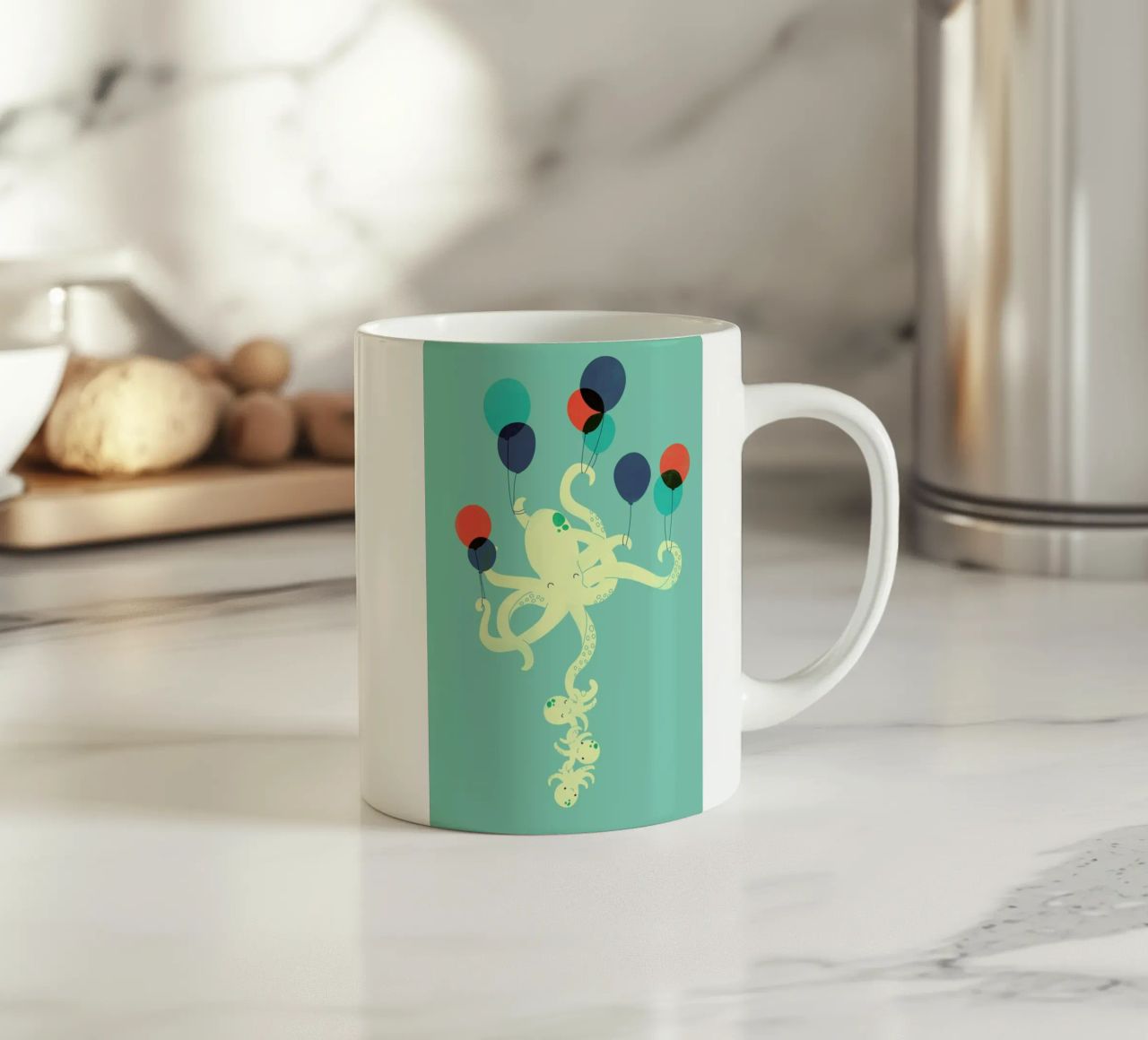 Up We Go tazza in ceramica da Jay Fleck