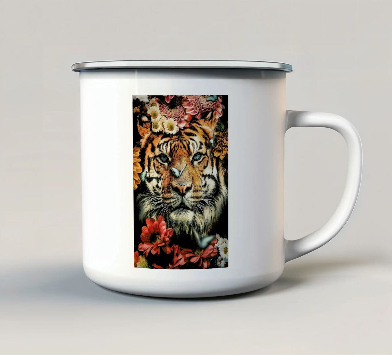 Wk Tiger tazza in smalto da Wouter Rikken