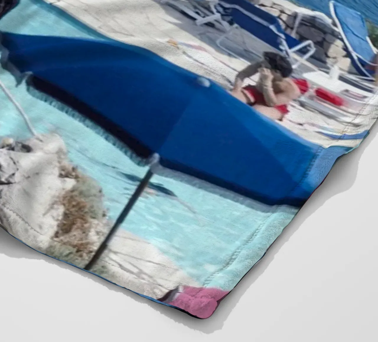 Albergo Il Pellicano - Slim Aarons coperta in pile da Chrisvintage
