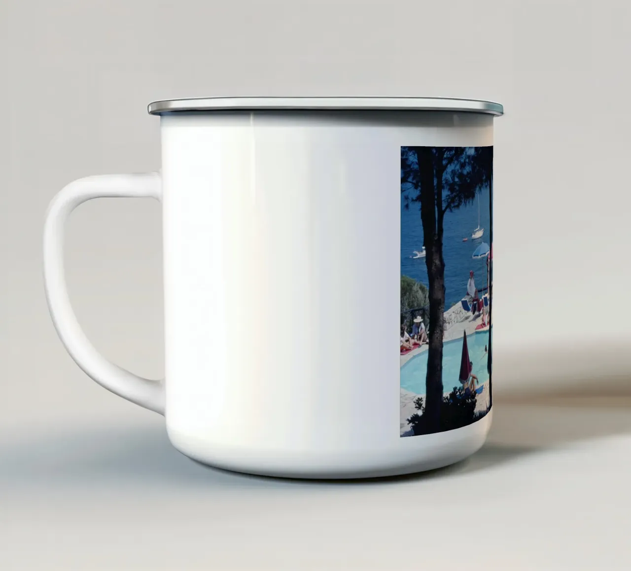 Albergo Il Pellicano - Slim Aarons tazza in smalto da Chrisvintage