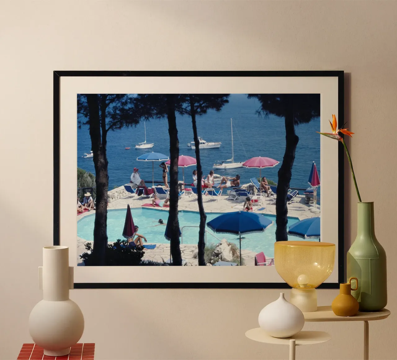 Albergo Il Pellicano - Slim Aarons carta hahnemühle da Chrisvintage